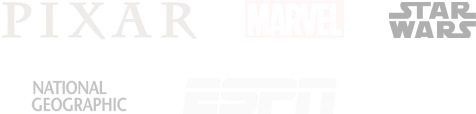 Pixar, Marvel, Star Wars, National Geographic, ESPN, Star
