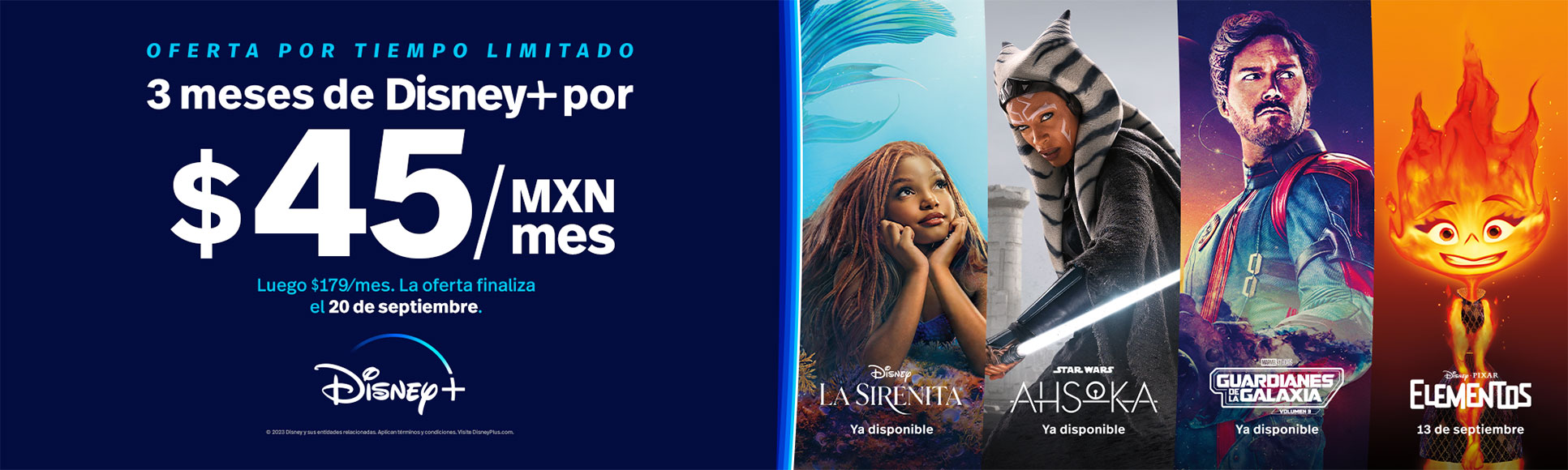 Disneyplus paquetes Megacable Televisión, Telefonía e