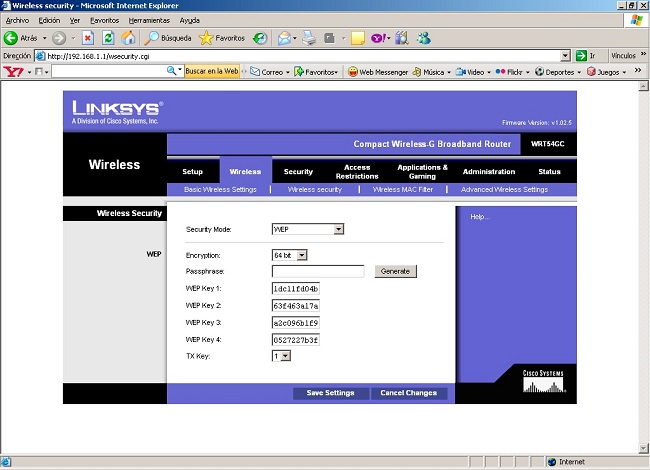 Linksys WRT54G Soporte t cnico Megacable Televisi n